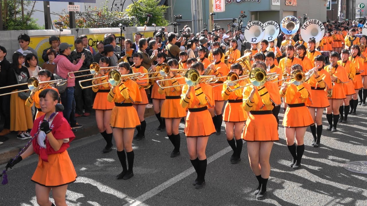 京都橘高等学校 吹奏楽部 Kyoto Tachibana S.H.S. Band　長岡京ガラシャ祭パレード2019
