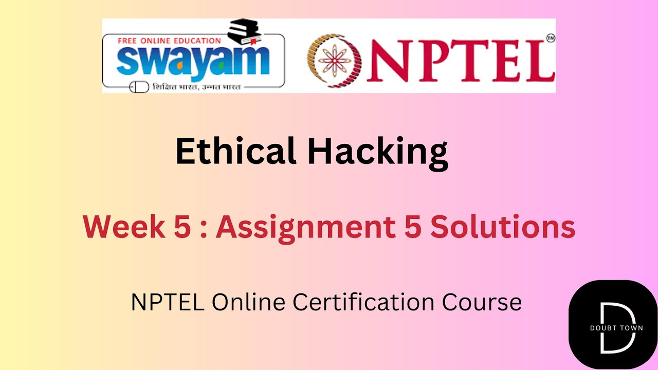 Ethical Hacking week 5 Assignment Answers || July-2025 || NPTEL