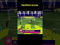 Marcus Rashford goal 🥅 #mobilegaming #pes #football #efootball #fifa