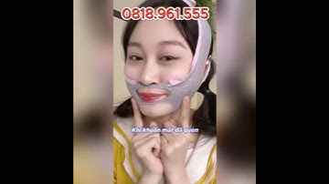 Mặt nạ nâng cơ mặt, giúp kéo căng da, tạo cằm v-line, hạn chế trùng nhão chảy xệ một cách tự nhiên