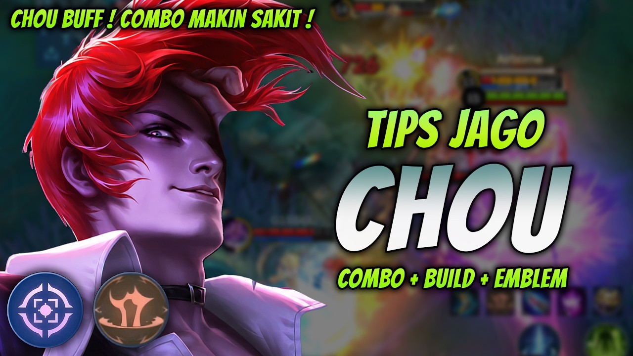 CARA MAIN CHOU BUFF ! BUILD & EMBLEM CHOU TERBARU 2026 ! | CHOU EXP ...