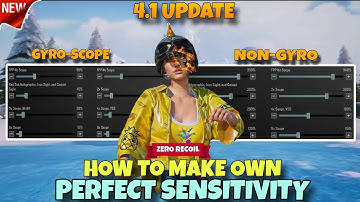 NEW UPDATE 4.1 SENSITIVITY 🔥 PUBG MOBILE/BGMI SENSITIVITY SETTINGS 2025 | BEST SCOPE SETTINGS ✅