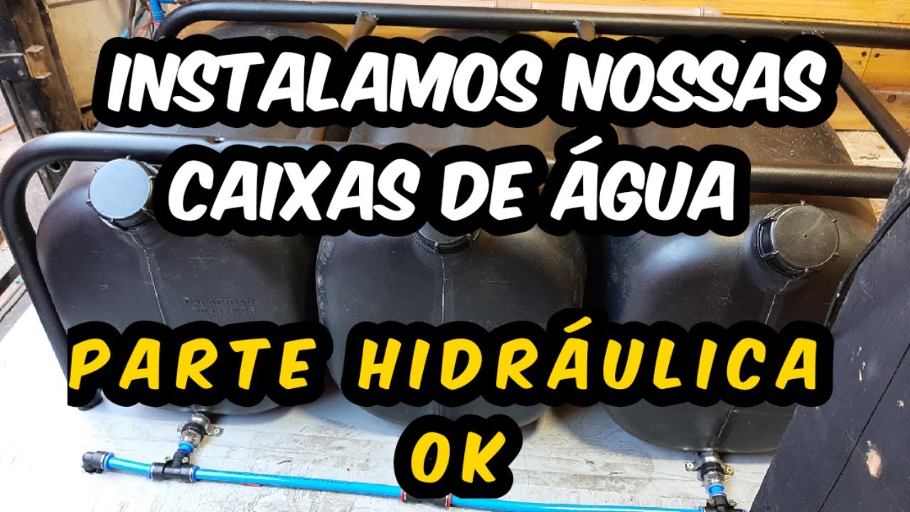 Montagem motorhome-Instalação caixas d'agua e parte hidráulica