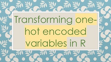 Transforming one-hot encoded variables in R