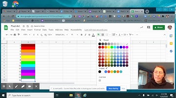 Pixel Art with Google Sheets Part I Demo Video