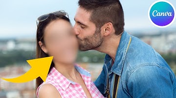 How to BLUR part of an image using Canva