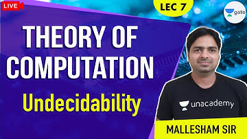 Undecidability | Lec 7 | Theory of Computation | GATE 2021 CSE | Mallesham Sir