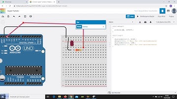 Tinkercad Arduino Kodlarla Led Yakma ve Polis Çakarı Uygulaması Ders3
