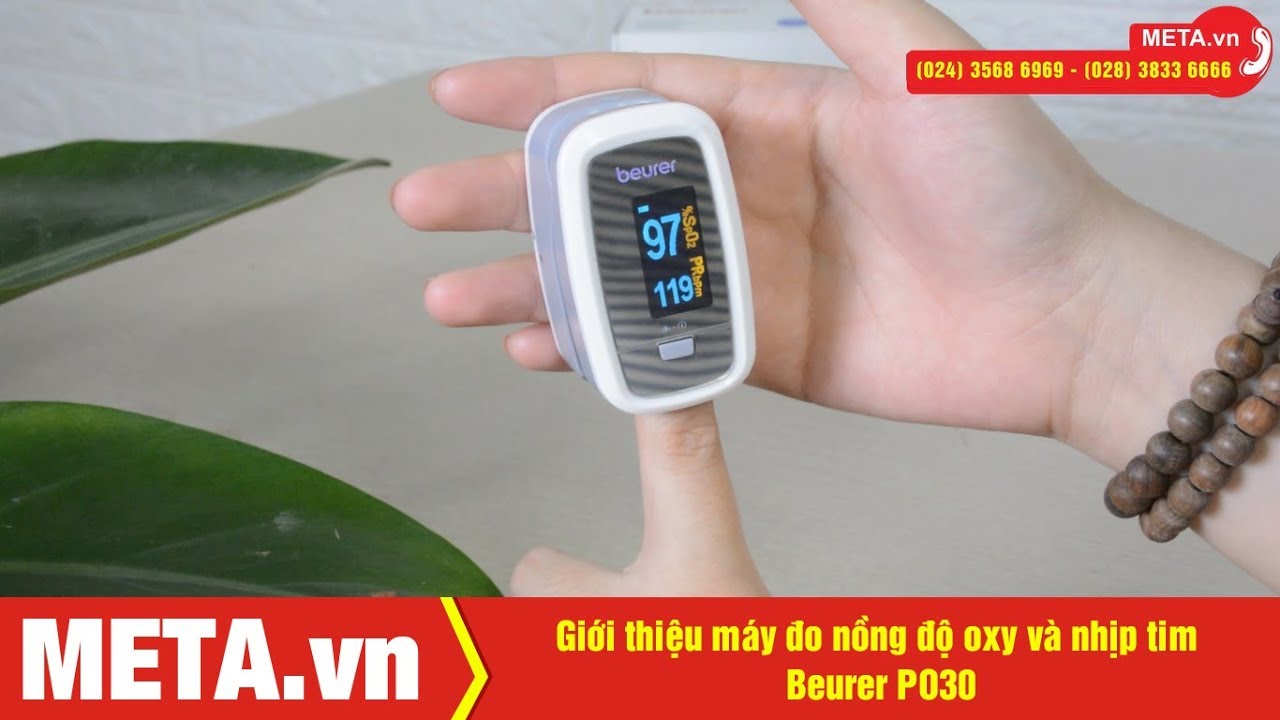 Giới thiệu máy đo nồng độ oxy và nhịp tim Beurer PO30 | META.vn