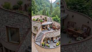 Luxury Mountain House Built From Scratch 🏔️ | AI Construction Timelapse #shorts