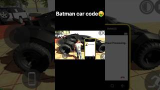 new update Batman car cheat code🤑 in Indian bike driving 3D