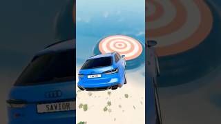 AUDI RIGHT ON TARGET:🎯🎯🎯 BeamNG DRIVE: #beamngcrash #beamngdrive #beamngcarjumps #beamngcrashes