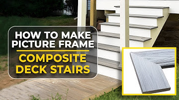 How to make picture frame composite deck stairs