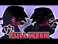 Friday Night Funkin Corrupted Tankman VS EVIL Boyfriend Corrupted FULL WEEK