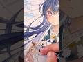 【イラストメイキング】透明水彩　着物の女の子　和傘