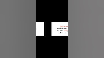 OMR Sheet - NTA send NEET (ug) 2021 OMR Sheet to student registered email id.