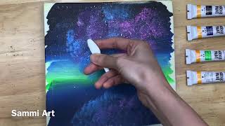 painting milky way easy