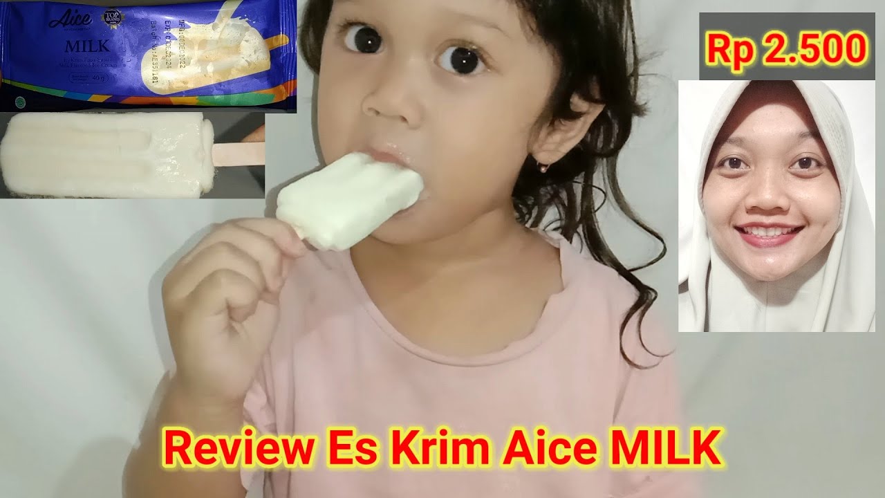 Review Es Krim Aice MILK. Es Krim Rasa Susu. Harganya Rp 2.500 Bagaimana rasanya? YouTube