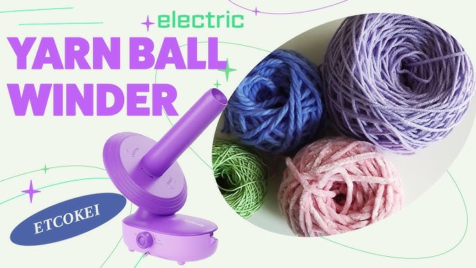 Trying out an Electric Electric Yarn Ball Winder For the First Time
