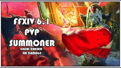 FFXIV Summoner Top Job In Onsal Hakair And Seal Rock PvP 6.1 4Million Damage Match.