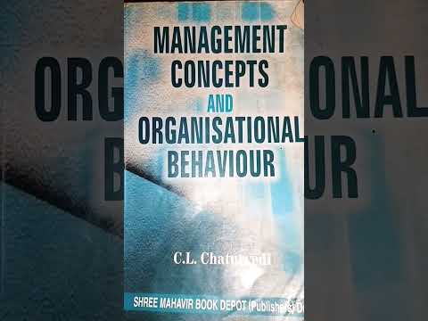 Management concept and Organisational Behaviour Book