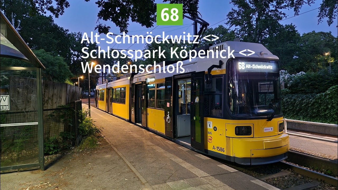 Besondere Führerstandmitfahrt in 68 von Alt-Schmöckwitz bis Wendenschloß in GT6NU