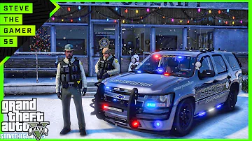 GTA 5 Mods Sheriff Monday Patrol |GTA 5 Mods Lspdfr|  Merry Christmas |Slicktop Tahoe 4K