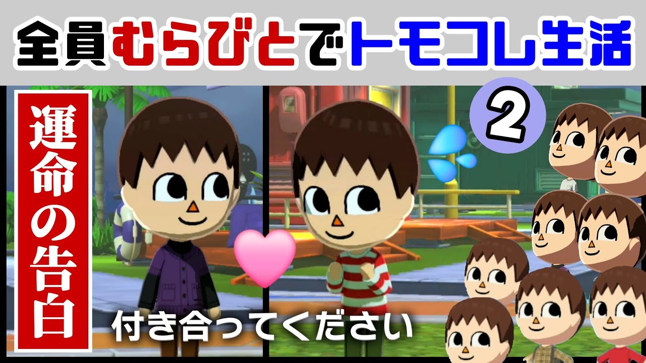 住人全員むらびとでトモコレ新作をどう森にしてみた【トモダチ