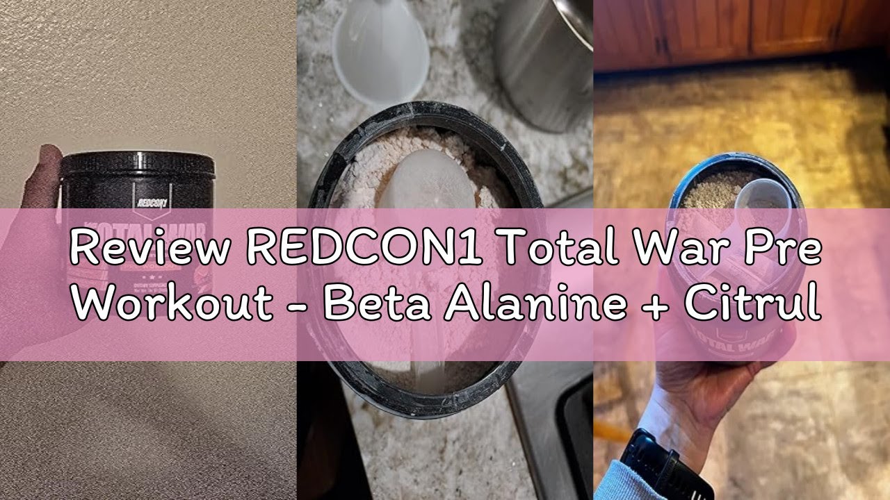 Review REDCON1 Total War Pre Workout - Beta Alanine + Citrulline Malate Keto Friendly Preworkout for