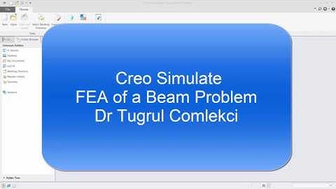 3D Rectangular Beam FEA with Creo Simulate