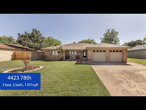 4423 78th St, Lubbock, TX home video tour