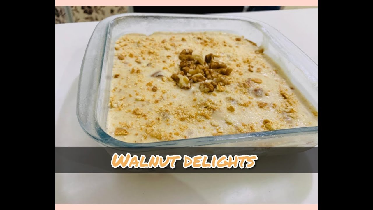 Walnut delights 😍 quick & easy dessert by zehra's kitchen YouTube