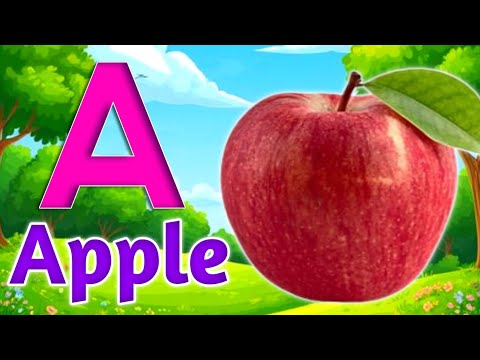 Phonics Song with TWO Words - A For Apple - ABC Alphabet Songs with Sounds for Children