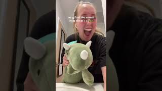 Weighted dinosaur stuffed animal