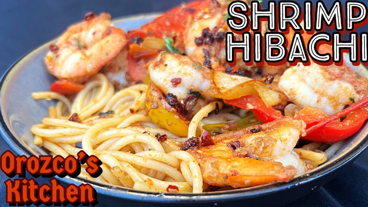 How To Make Hibachi SHRIMP With Butter Noodles On Blackstone - YouTube