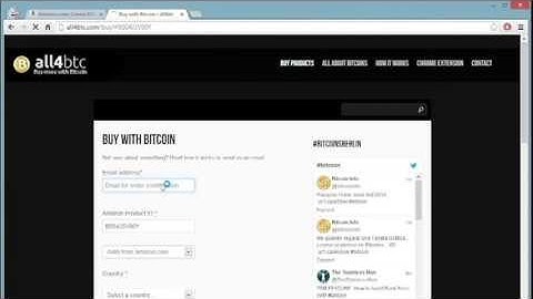Buy Amazon Products with Bitcoins - No credit card