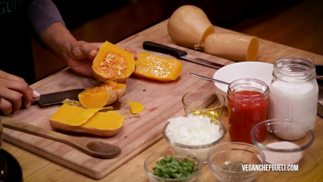 Chef Gueli Vegan Butternut Squash Soup YouTube