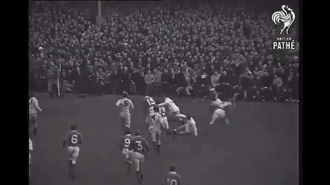 CONTROVERSIAL TOM KIERNAN TRY/NO TRY IRELAND V ENGLAND 1967 FIVE NATIONS RUGBY MATCH