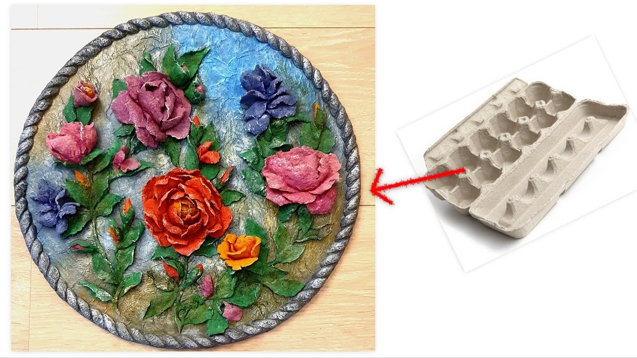 Уникальная идея из лотков для яиц и картона