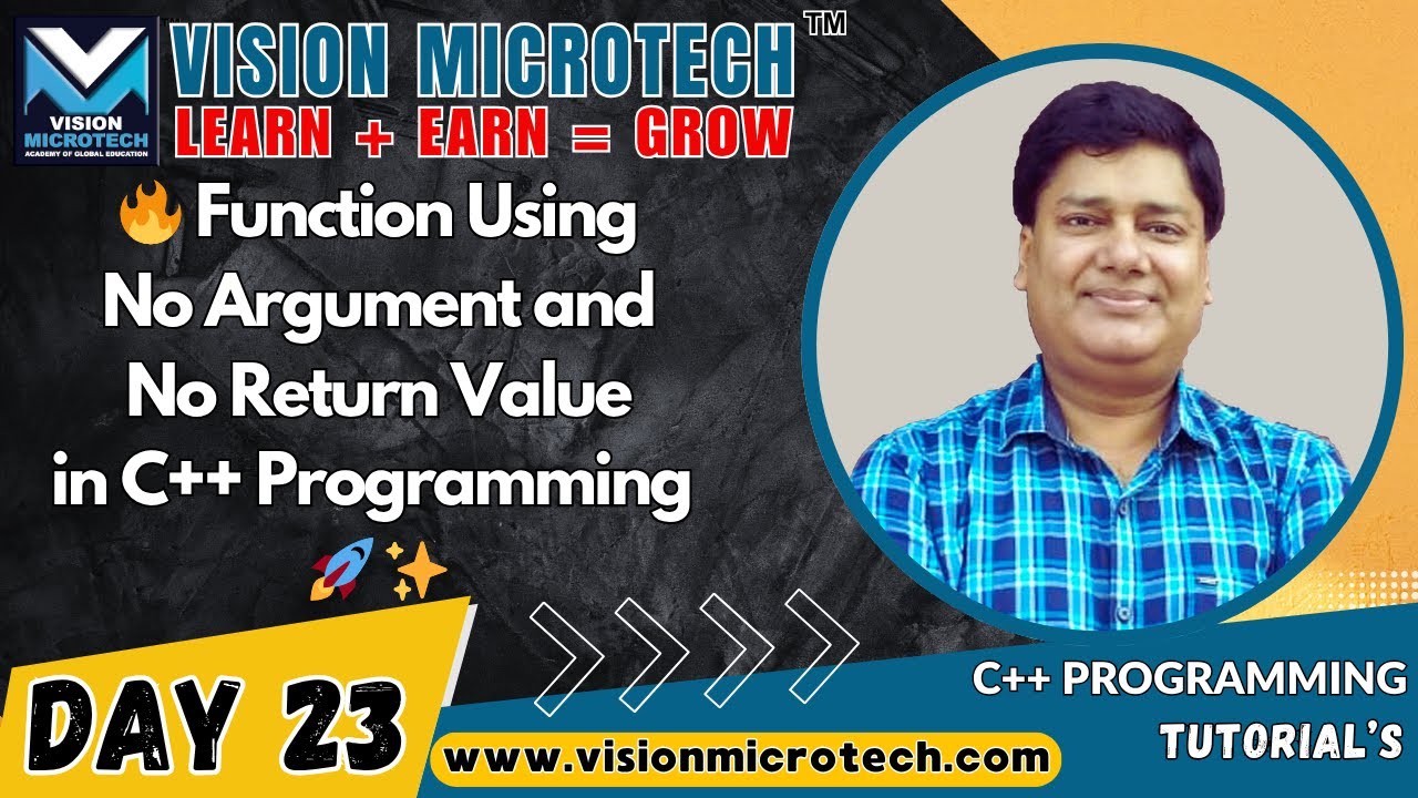 🔥 Function Using No Argument and No Return Value in C++ Programming 🚀 ...
