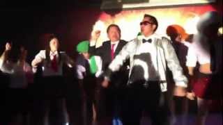 President of I-sheng dancing along with Pinoy performers (HD)