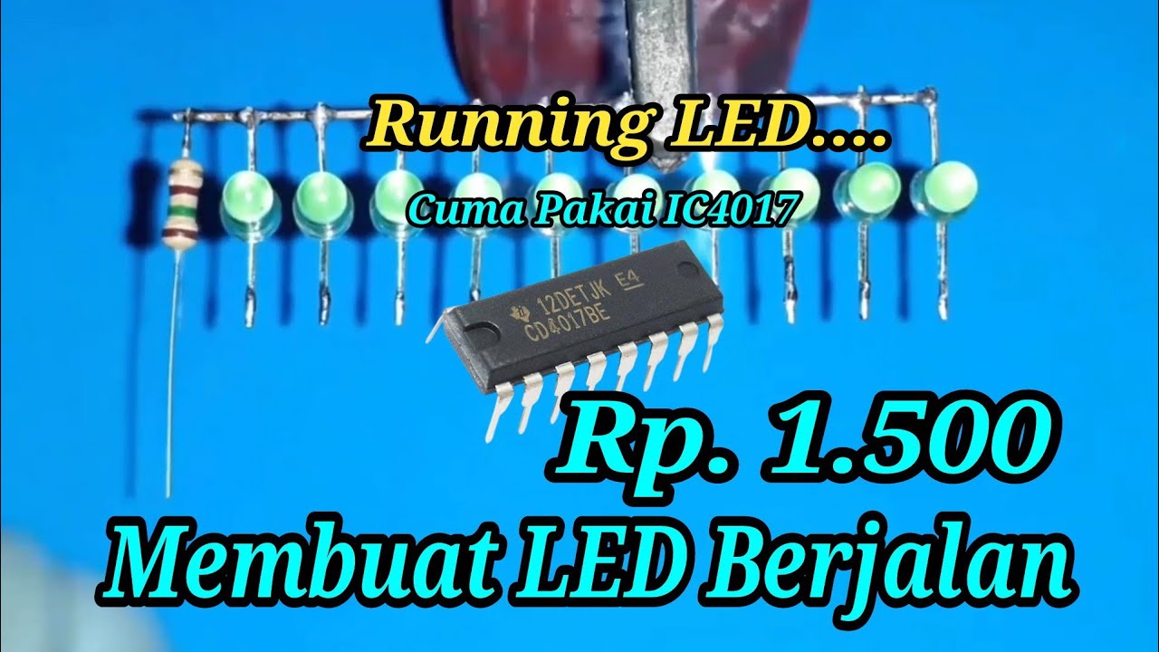 Cara membuat led berjalan | Running Led - YouTube