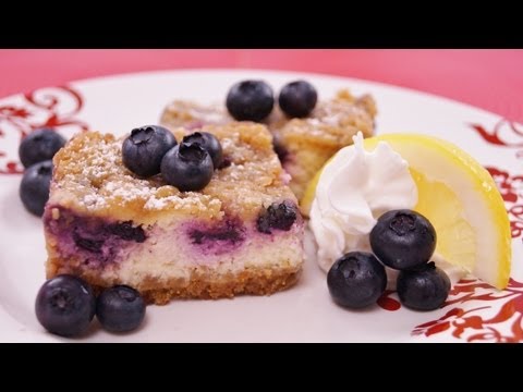 Blueberry Lemon Cheesecake Bars: Recipe: How To Make: Easy! Diane Kometa-Dishin' With Di Recipe #100