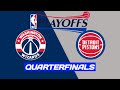 NBA 2K14 Simulation Of 2014 Playoffs 6 Washington Wizards Vs 3 Detroit Pistons Game 1 ECQF 
