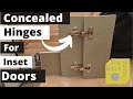 How to fit concealed hinges for inset door (blockscribe jig)