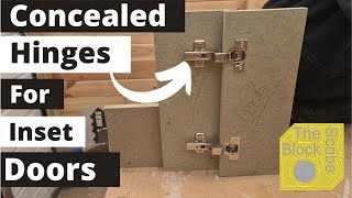 How to fit concealed hinges for inset door (blockscribe jig)