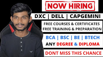 Capgemini HCL Dxc Comapnies Are Hiring | Engineering & BCA BSC Students | Apply Now
