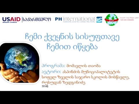 ჩმი ქვეყნის სისუფთავე, ჩემით იწყება-გამოკითხვა სოფელში