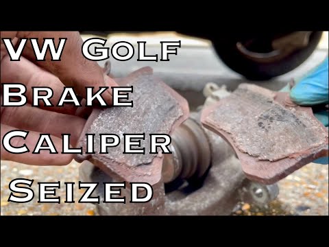 VW Golf mk5 brake caliper seized (replacement DIY)