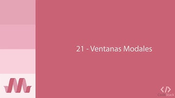 21 - Ventanas Modales [Materialize CSS]
